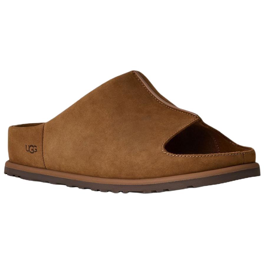 UGG Otzo Простые резиновые шлепанцы-сандалии без застежки Мужские сандалии Темно-коричневые 1177351-DKC