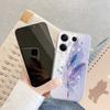 Чехол-бабочка с цветком для iPhone Samsung A55 M34 S24 Xiaomi Redmi 13 Pro 14C Huawei Honor, противоударный бампер для телефона TPU, устойчивый к царапинам, прозрачная задняя крышка