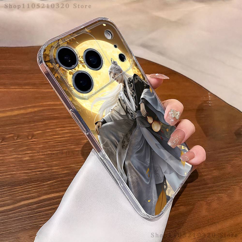 Чехол для телефона Renegade Immortal Xian Ni для iPhone 16,15,17,12,13,14,11 Max,Pro,Plus,X,XS,XR,SE4,E Mini Прозрачная крышка