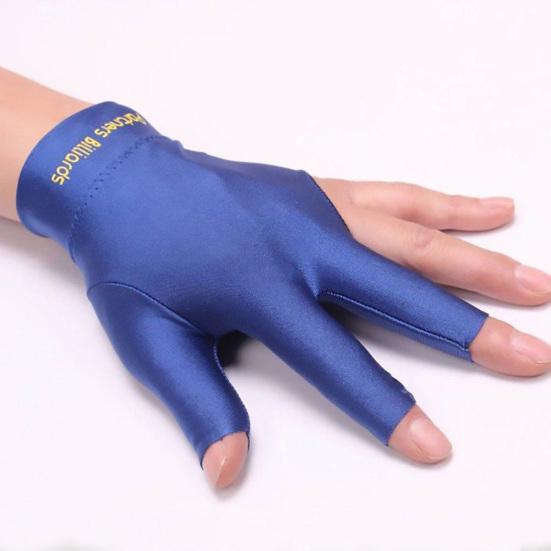 1Pc Spandex Snooker Billiard Cue Gloves Pool Left Hand Open Three Finger Glove