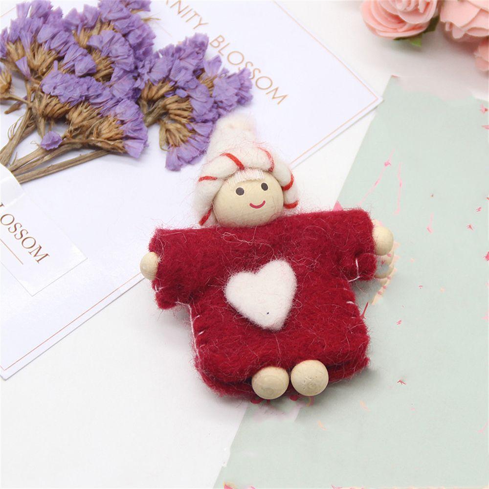 Claus Elf Xmas Tree DIY Handmade Christmas Doll Christmas Decorations Wool Felt Christmas Ornament