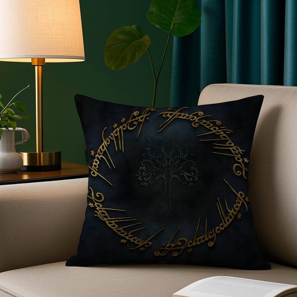 Film LLord of RRings Pillow Case Plush Fabric Soft Pillowcase Double Sided Print Sofa Cushion Cover Throw