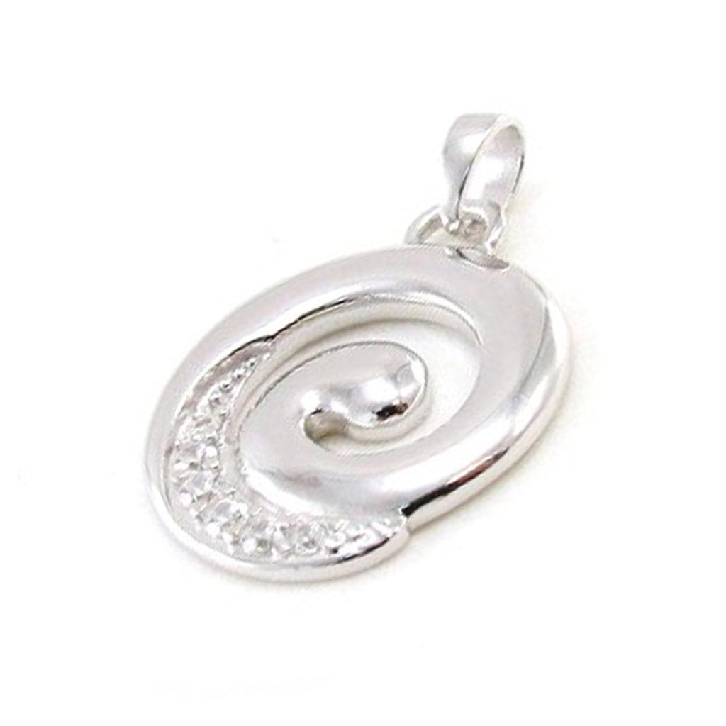 Les Trésors De Lily [I9763] - Silver Pendant 'Goddess' Silver White (rhodium-plated) - 16 Mm