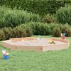 VidaXL Sandpit with Seats, Sand Game for Children, Playground for Toddlers Outdoor Garden, Octagon Wood of 825023
