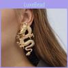 Модные Изысканные Серьги-Драконы из Сплава Модные Уникальные Очаровательные Украшения Для Женщин