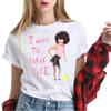 Футболка «Я хочу вырваться на свободу», женские забавные топы с героями мультфильмов для любителей музыки, крутая повседневная футболка