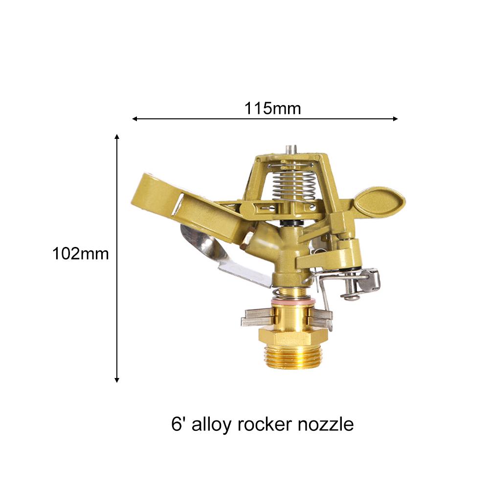 0 Degrees -360 Degrees Kirsite Adjustable Pattern Rain Bird Garden Impact Sprinkler Agricultural Lawn Brass Spray ADM
