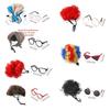 Clown's Hair Kitty Wavy Hair Adjustable Fit Cat Fake Hair  Party Play Costume