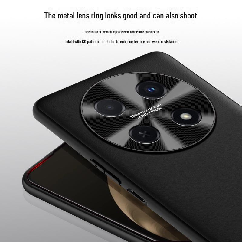 Liquid Leather Protective Cover for Huawei Enjoy 70pro Mobile Phone - Anti-fall Design, One-piece Shipping Available.