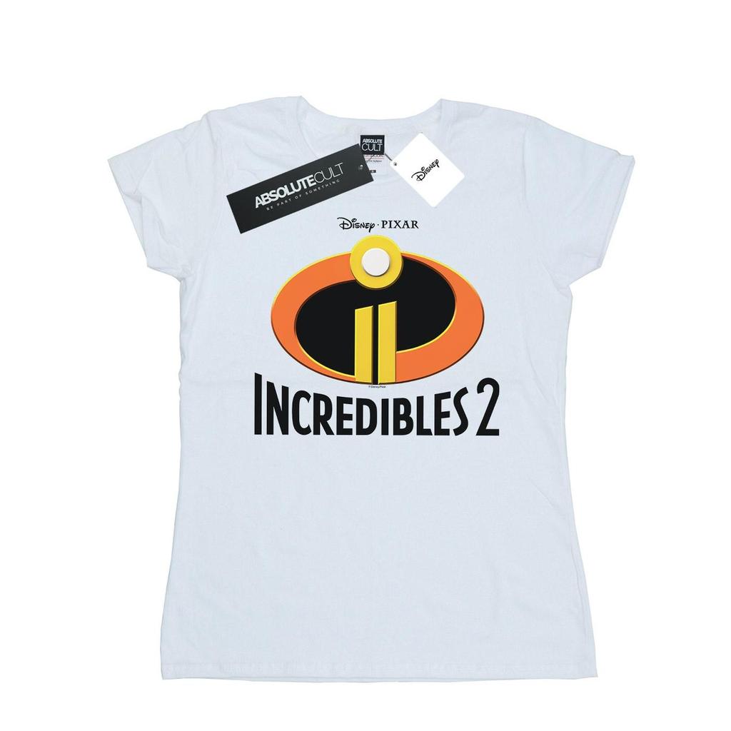 Disney Womens/Ladies Incredibles 2 Emblem Logo Cotton T-Shirt