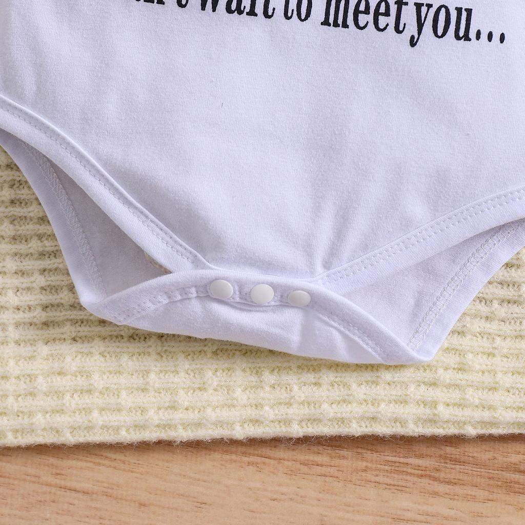 Хлопковый комбинезон для младенцев и девочек, с принтом «Привет, папочка», с короткими рукавами, комбинезон-комбинезон