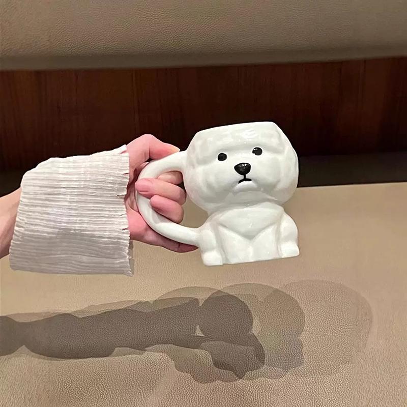 Креативные Милые Кружки с Маленькой Собачкой Cerc Офисные Чашки для Питья Воды Кофейные Чашки Подарки на День Рождения Парные Чашки Домашнее Ежедневное Использование