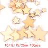 50/100pcs Flower Pattern Wooden Charms Pendant Home Decor Arts DIY Crafts