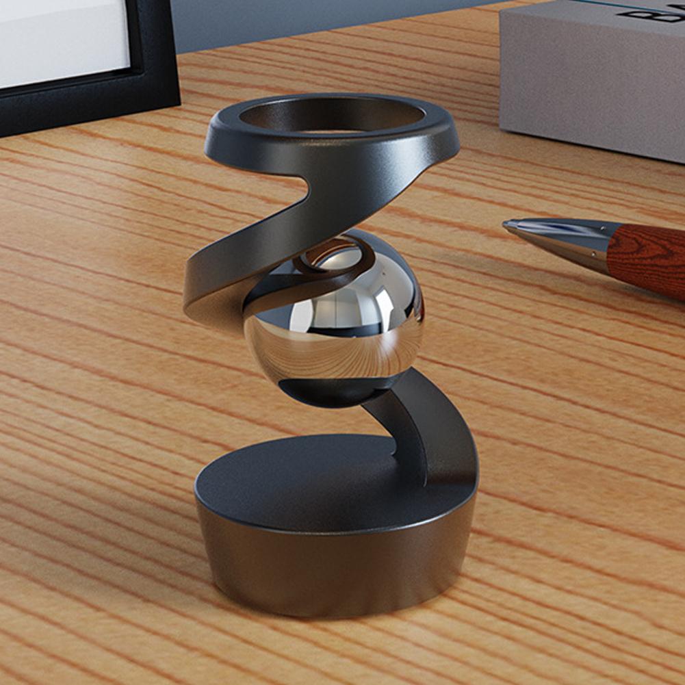 Gravity Defying Kinetic Desk Toy Stress Relief Kinetic Sculpture Kinetic Spinning Desk Toys for Office Desk Decor for Adults