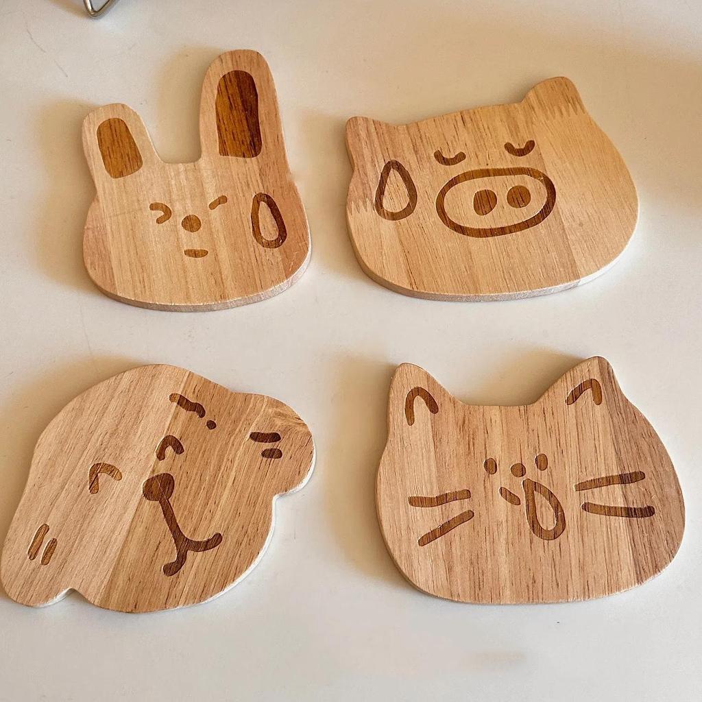 Cartoon Pattern Handmade Dipping Dish Pickled Vegetables Cartoon Rabbit Thickened Snack Plate Condiment Cute Housewear