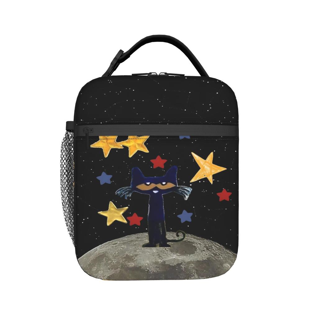 Pete The Cat Merch Insulated Lunch Bag For School Food Container Portable Thermal Cooler Bento Box