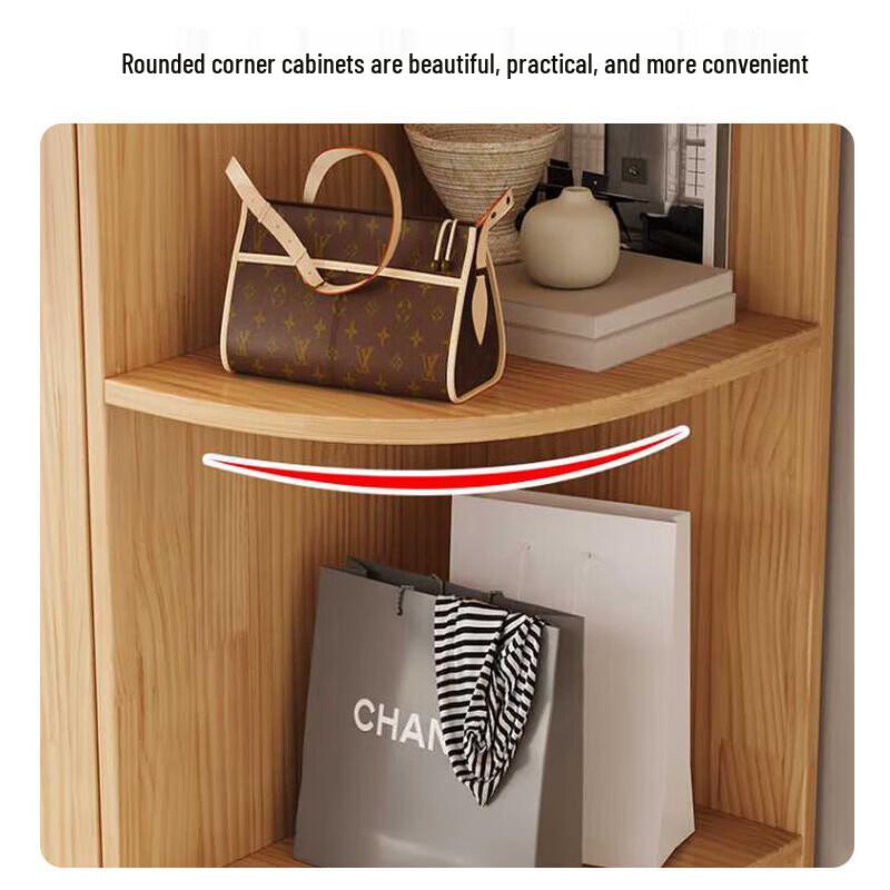 Mei Walnut Multi-Door Combination Wardrobe