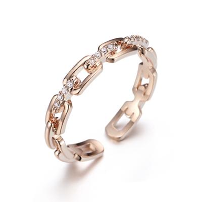 ELLE Jewelry Простая цепь Открытое кольцо ELBRWR058