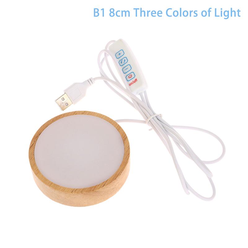 Светодиодный ночник круглый квадратный деревянный основание настольный деревянный ночник держатель бук дерево светодиодный светильник основание для хрустального шара