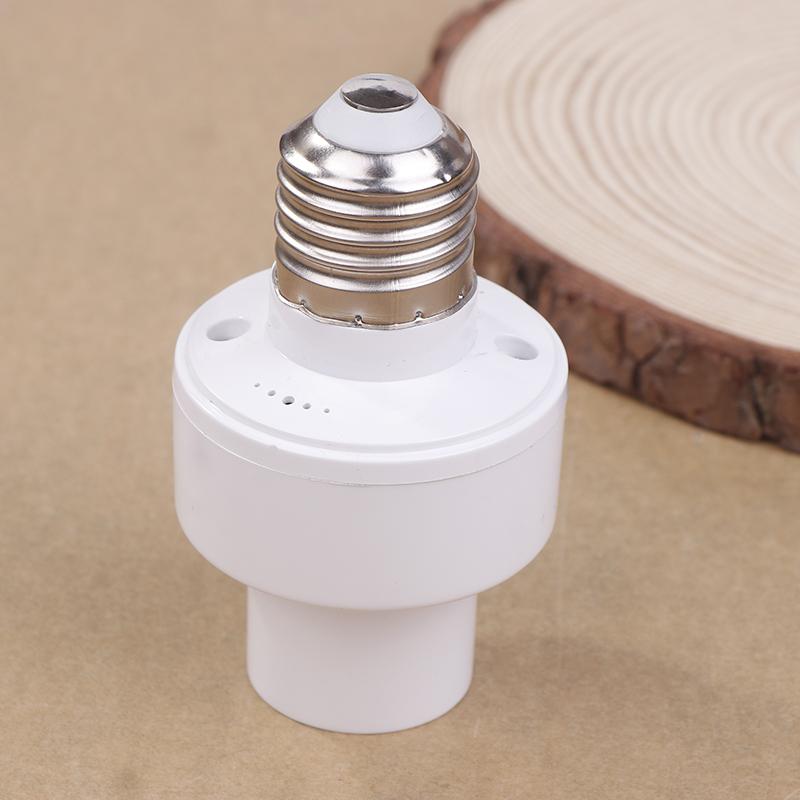 E27 Radar Induction Lamp Holder White Ceiling Light Lamp Bulb Fixing Base Stand Light Bulb Holder Lamp Socket For Home