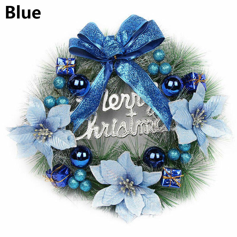 Props Party Decoration DIY Craft Pine Needle Wreath Door Hanging Ornament Christmas Wreath Garland