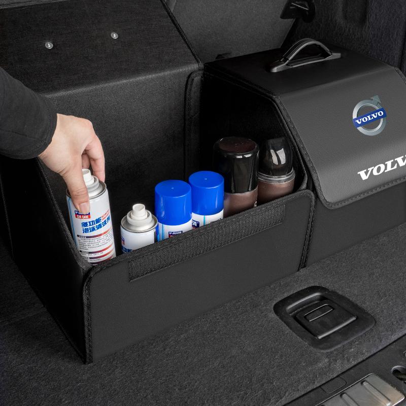 Car Boot Storage Box Large Capacity Tool Box For Volvo Xc60 Xc90 V40 V60 S60 XC40 V50 V90 S80 C40 V70 XC70 C30 EX90 C70 Rdesign