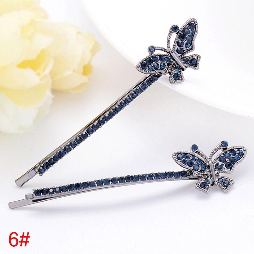 Accessories Women Girls Barrette Hairpin Bling Headwear Edge Clamp Crystal Rhinestone Hair Clip