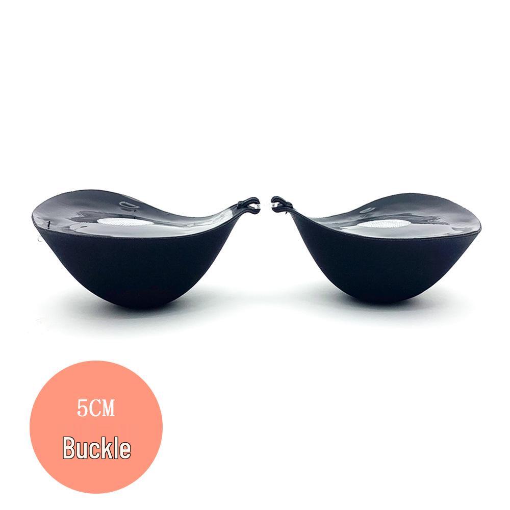 Silicone Invisible Bra: 5CM Thick Breast Enhancer Stickers for a Fuller Look—Ideal for Brides & Wedding Dresses