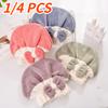1/4PCS Bow Women Portable Bow Shower Caps Quick-drying Hair Cap Dry Hair Towel Super Absorbent Coral Velvet Bath Accessories