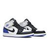 Air 1 Mid SE GS Royal Black Toe Ретро Кроссовки BQ6931-102