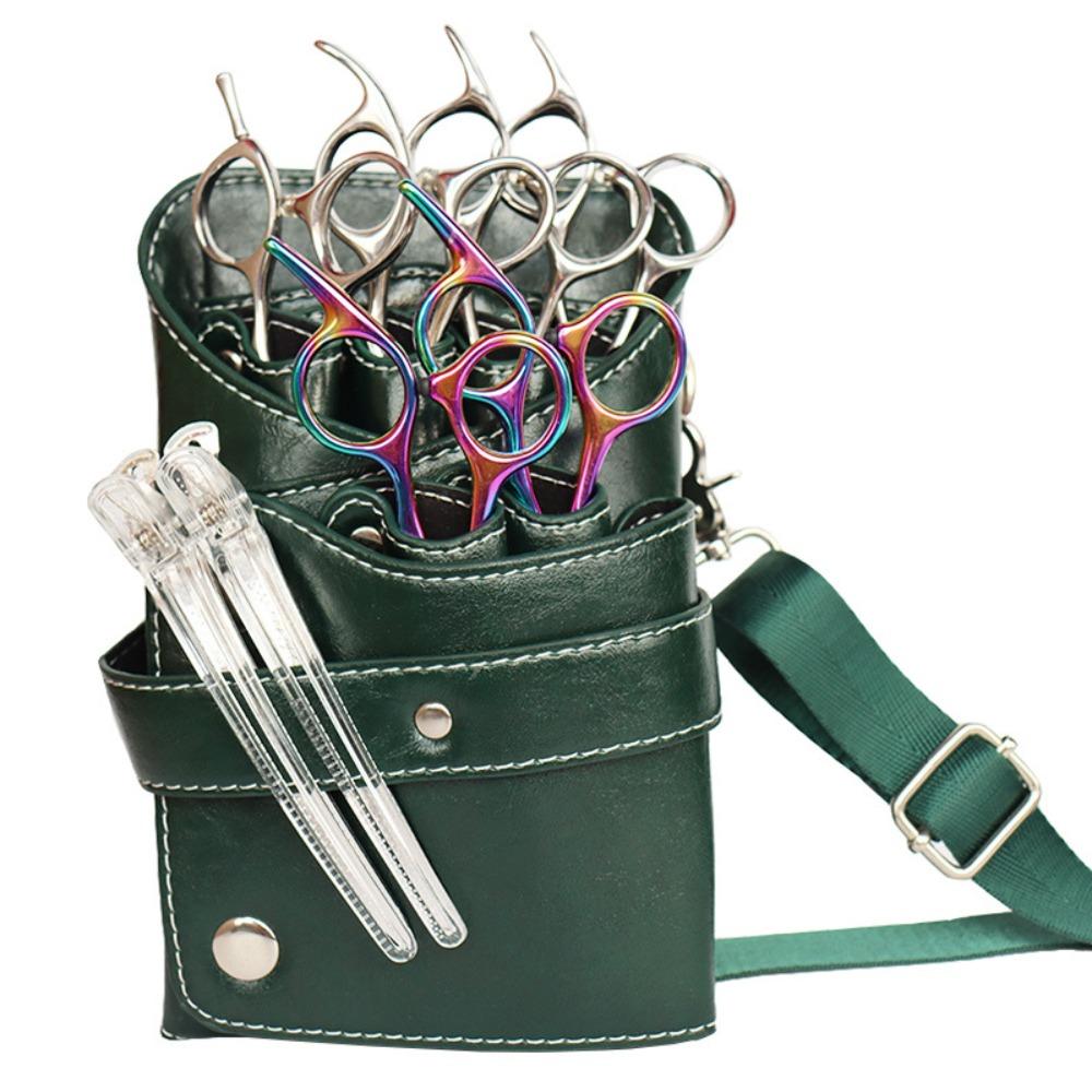 С поясом на плечо сумка для парикмахерских ножниц PU кожаный чехол сумка держатель ножницы сумки для хранения салон