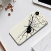 For iPhone 17 Air Case Spider Pattern Printing Straight Edge TPU Phone Back Cover