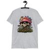 Scary Magic Mushroom Skull Cartoon Print T-Shirt | Unique Psychedelic Tee
