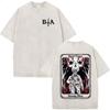 Vintage Washed Mystery Brothers in Arms Printed Tshirt Men Women Clothing Casual  Cotton Short Sleeve T Shirts Streetwear