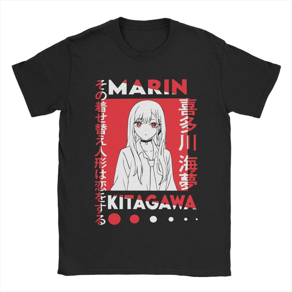 Marin Kitagawa Anime Tshirt Unisex Unisex My Dress Up Darling Awesome 100 Cotton Shirt Round Collar T Shirt New Arrival Clothes