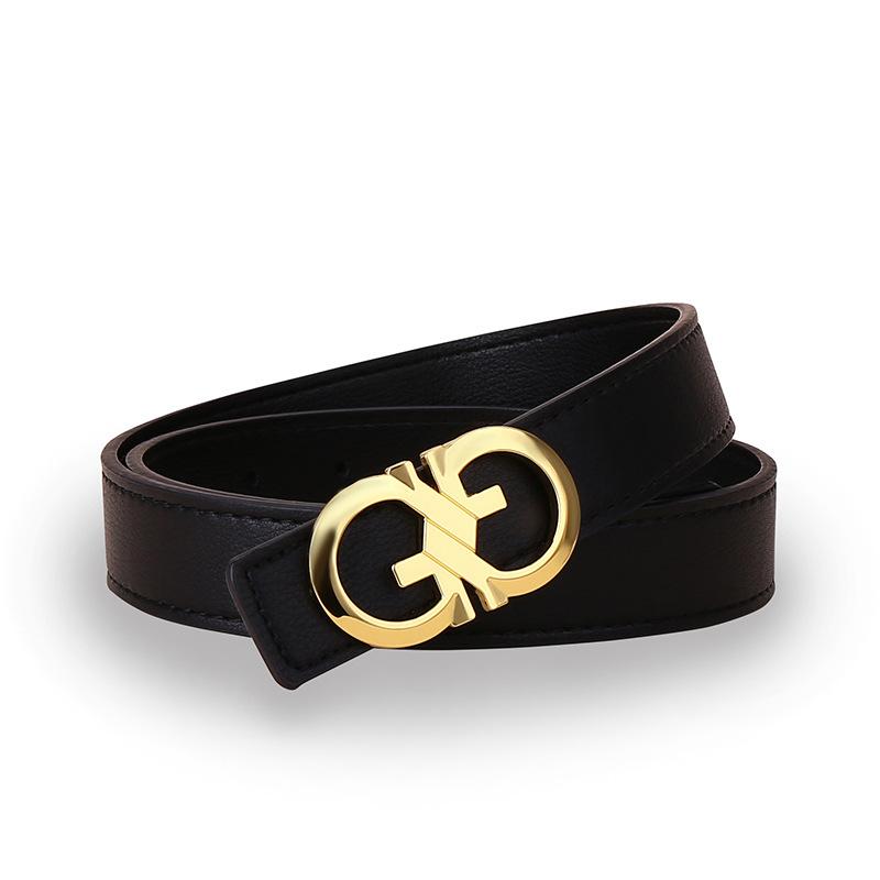 Женский ремень Женские декоративные джинсы с ремнем из искусственной кожи Женский высококачественный простой 8-символьный щит с пряжкой