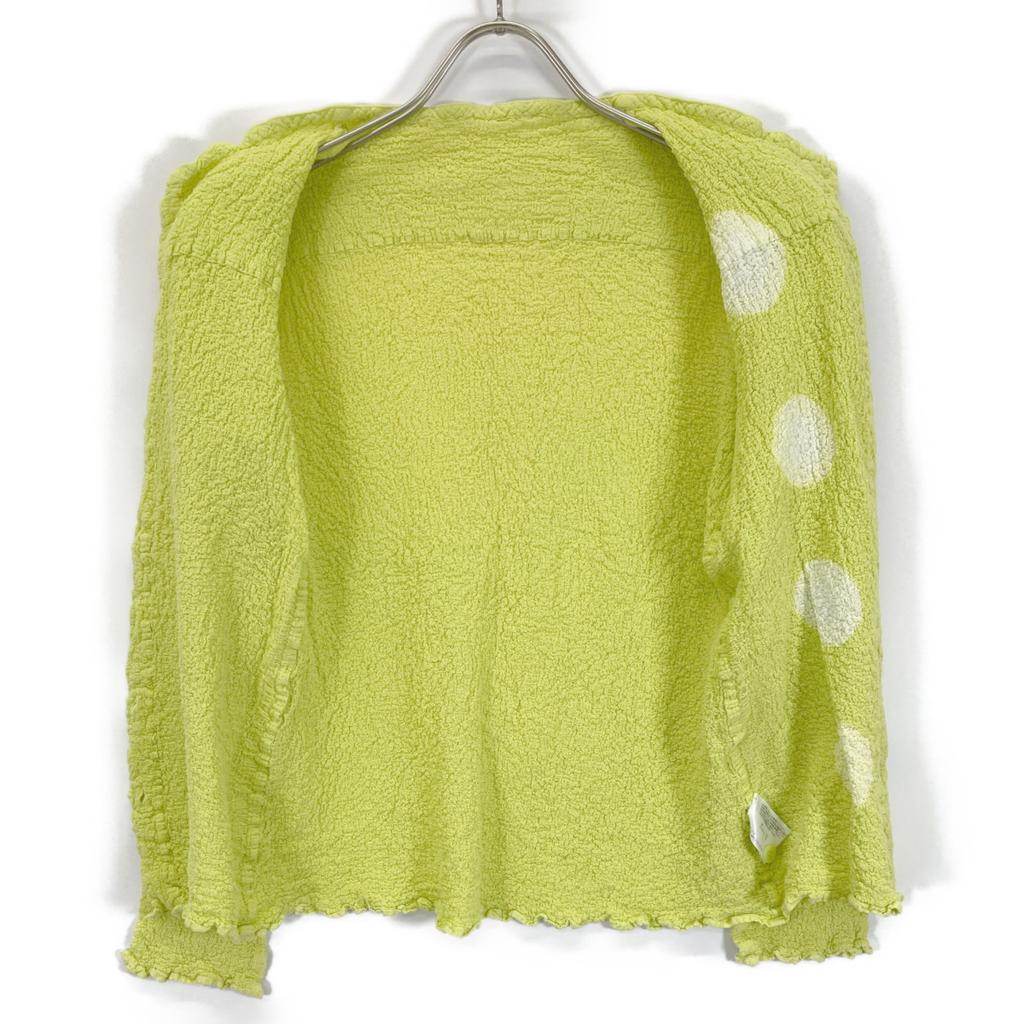 MeISSEYMIYAKE MI82FO759 Желтая рубашка топы Не написано желтый Б/у