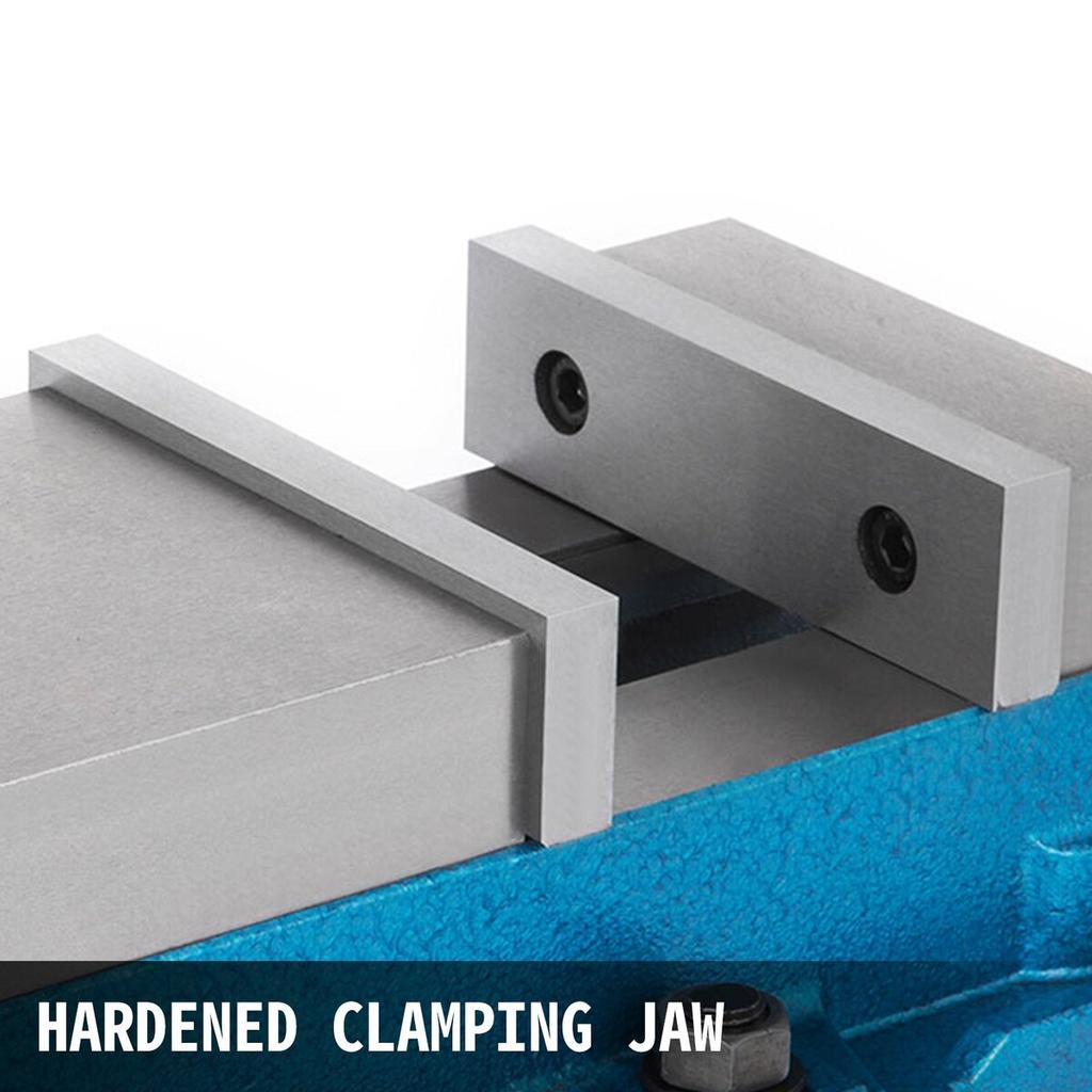 Precision Milling Machine Vise 4 Inch Accu Lock Swivel Base Clamping Vise 360 Degrees Scale Bench Vice Clamp 100mm Width for Milling Drilling Machine