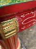 Hand Painted Wooden Chowki Pedestal Table | Indian Folk Art Statue Stand