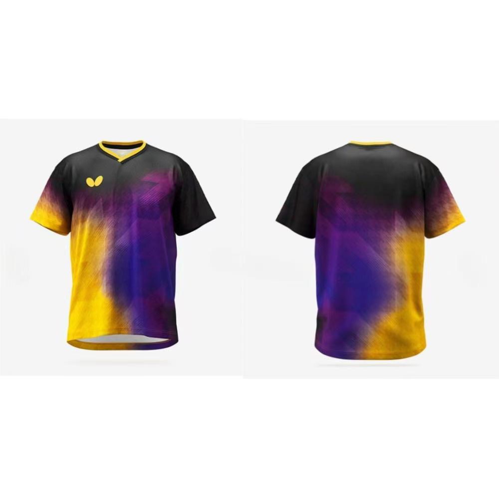 Мужские и женские дышащие топы для соревнований по бадминтону и настольному теннису, быстросохнущие и быстроотводящие влагу мотоциклетные футболки