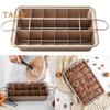 Форма для пирожных со съемными перегородками, прямоугольная пищевая нержавеющая сталь, шоколадный торт, противень для выпечки кексов, резак для листов, формы для выпечки