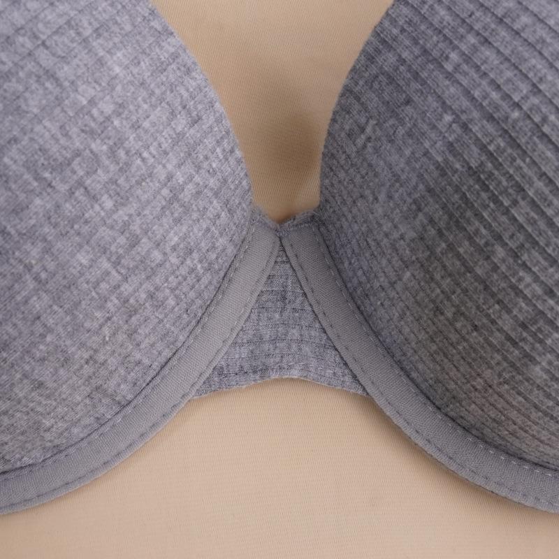 Sexy underwear Chang Lizi new product spot letter black cotton mold with steel ring fashion adjustment bra wholesale