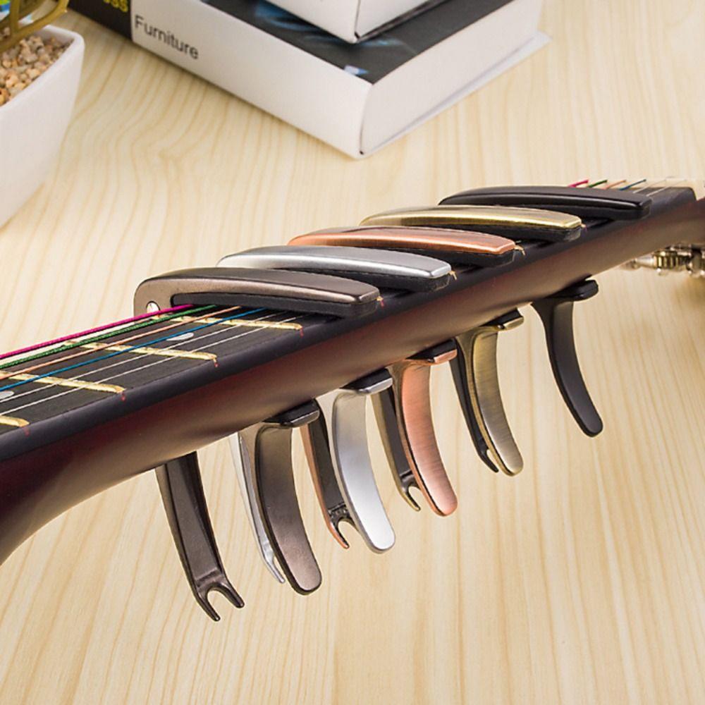 Electric Guitar Tuning Clamp Tone Adjust Key Trigger Capo Guitar Clamp Guitar Tuner Guitar Capo