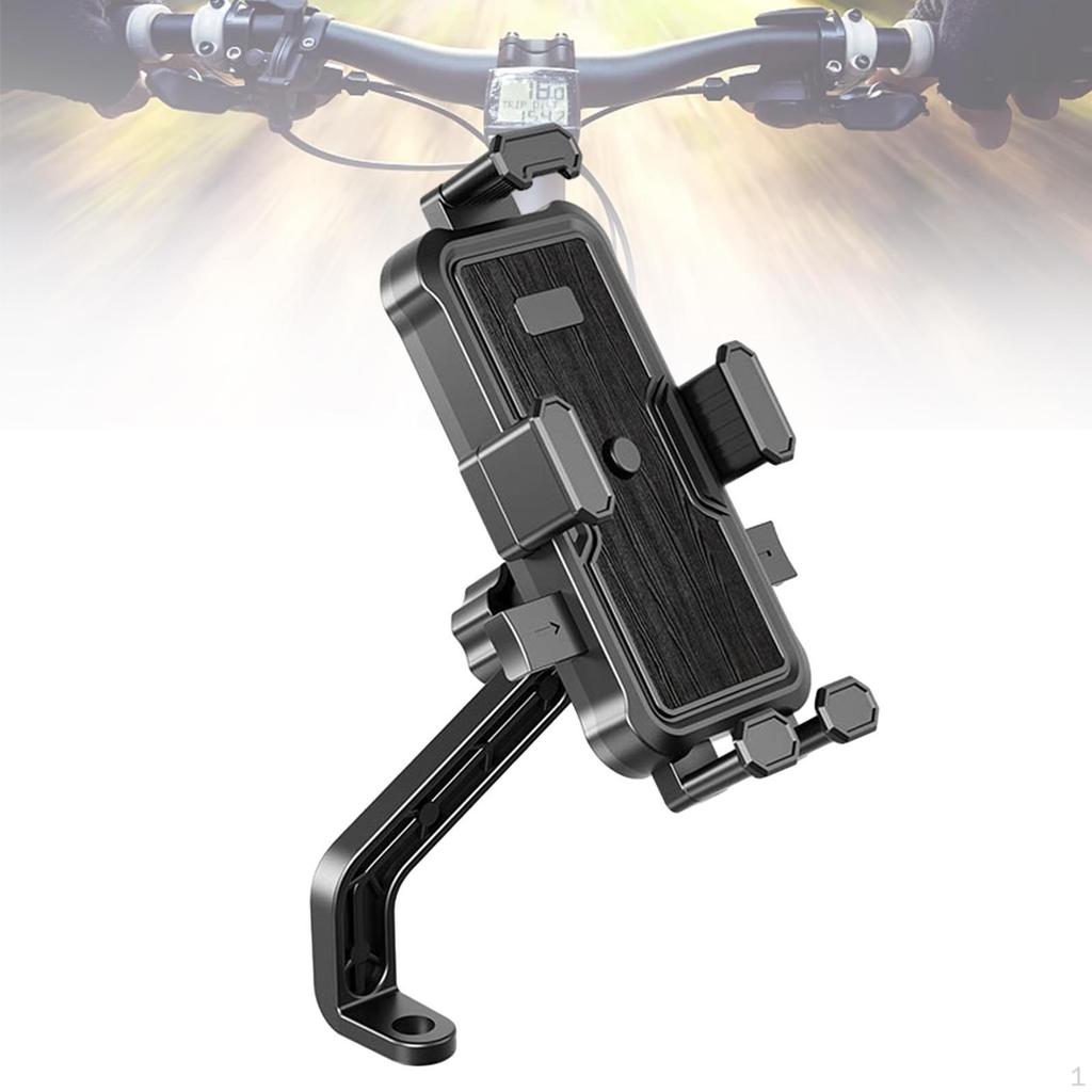 Держатель для телефона на мотоцикле, держатель для велосипеда, зажим с пятью когтями для телефонов от 4,7 до 7,2 дюйма, велосипед