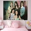 Kpop Group Ffifty Fifty Anime Tapestry Hanging Tarot Hippie Wall Rugs Dorm Home Decor