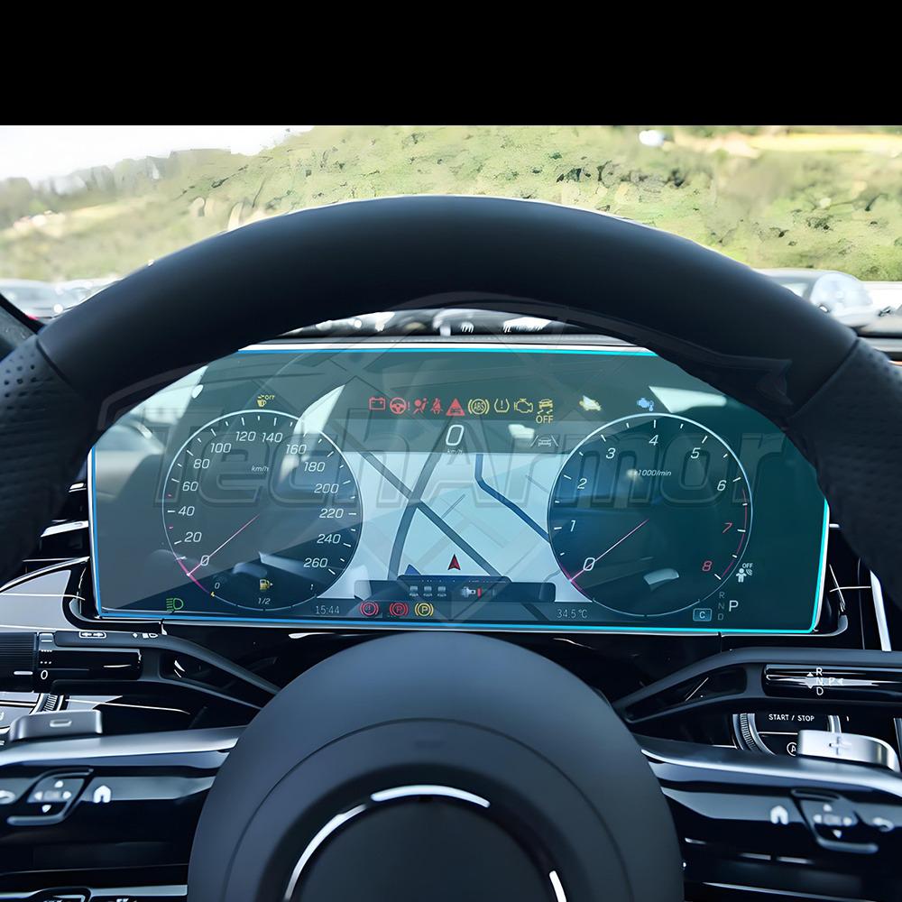 Tempered Glass Screen Protector for Mercedes-Benz E-Class W214 2024-2025 GPS Navigation Dashboard Display Cover