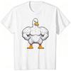 Funny Gym Duck Tshirt Gym Animal Print Shirts Short Sleeve ONeck Tops Funny Gym Lover Gift Print T Shirts Male Tee Tops