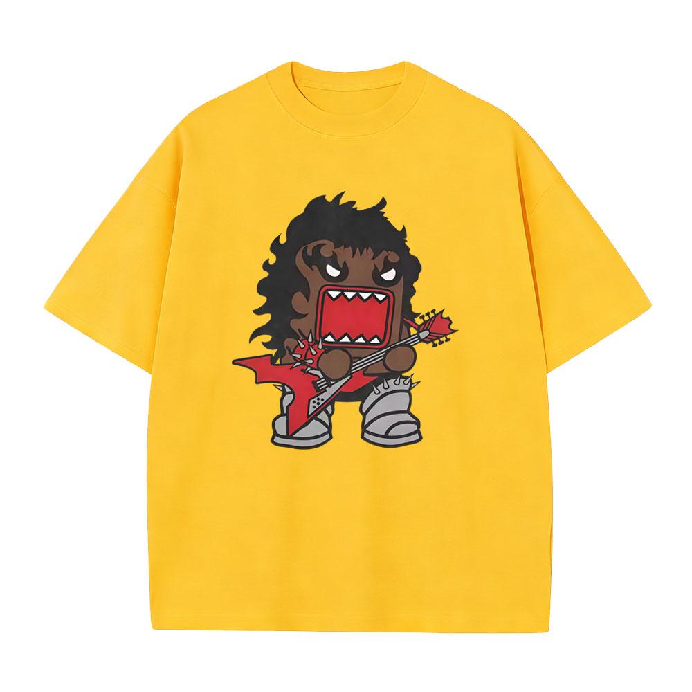 Domo Kun Funny Meme T Shirt Unisex Women Gothic Metal Rock Style Tshirt Unisexs Punk Oversized Short Sleeve Tshirts Unisex Streetwear