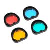 4 Colors Instant Camera Colored Lens Filters Set for Fujifilm Instax Mini 90