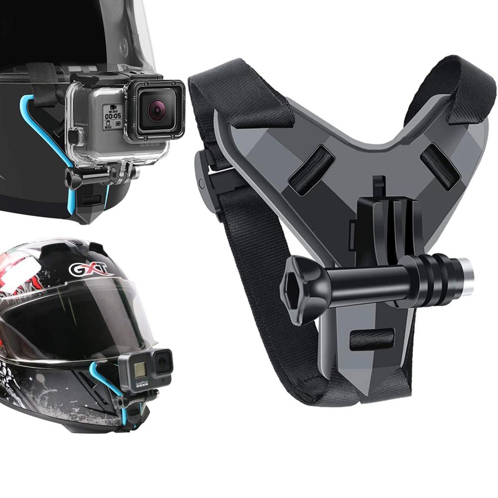 Крепление на подбородок для мотоциклетного шлема для GoPro Hero 11 10 9 8 7 6, держатель для экшн-спортивной камеры, подставка для мотоцикла, аксессуар GOPRO